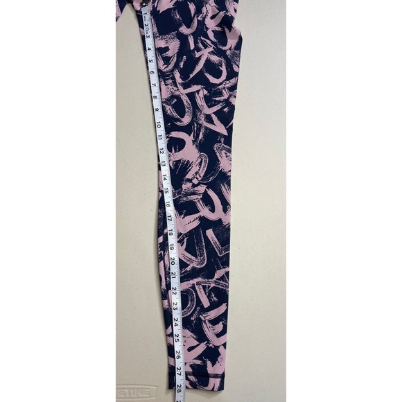 Lululemon Wunder Under High Rise Tight Graffiti Pop Antoinette True Navy Size 4 - Picture 7 of 9